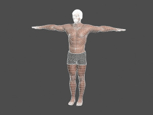 beautiful man -rigged 3d character 3D मॉडल