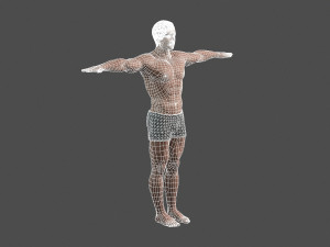 beautiful man -rigged 3d character 3D मॉडल