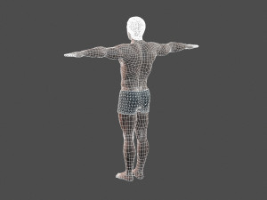 beautiful man -rigged 3d character 3D मॉडल