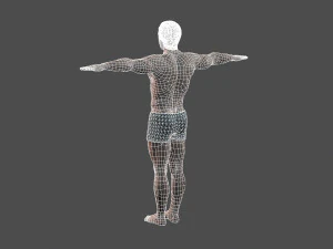 beautiful man -rigged 3d character 3D Model