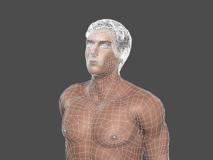 beautiful man -rigged 3d character 3D मॉडल