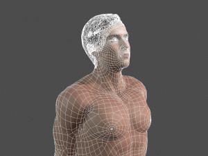 beautiful man -rigged 3d character 3D मॉडल