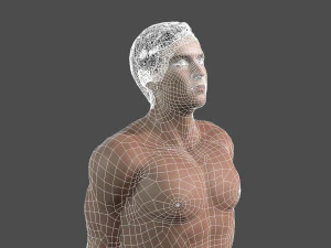 beautiful man -rigged 3d character 3D Model