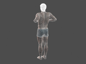 beautiful man -rigged 3d character 3D मॉडल
