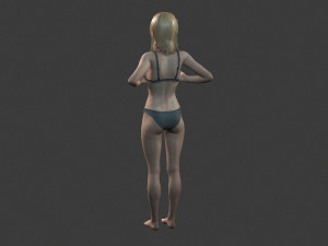 beautiful woman -rigged 3d character Modelo 3D