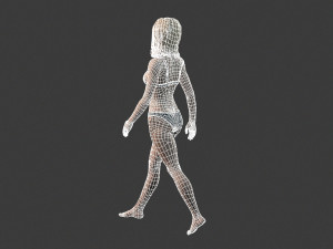 beautiful woman -rigged 3d character Modelo 3D