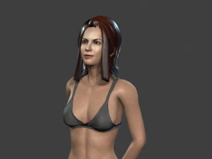 beautiful woman -rigged 3d character 3D Model