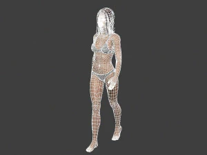 beautiful woman -rigged 3d character 3D Model