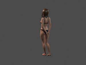 beautiful woman -rigged 3d character 3D Модель