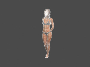 beautiful woman -rigged 3d character 3D Модель