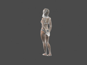 beautiful woman -rigged 3d character 3D Модель