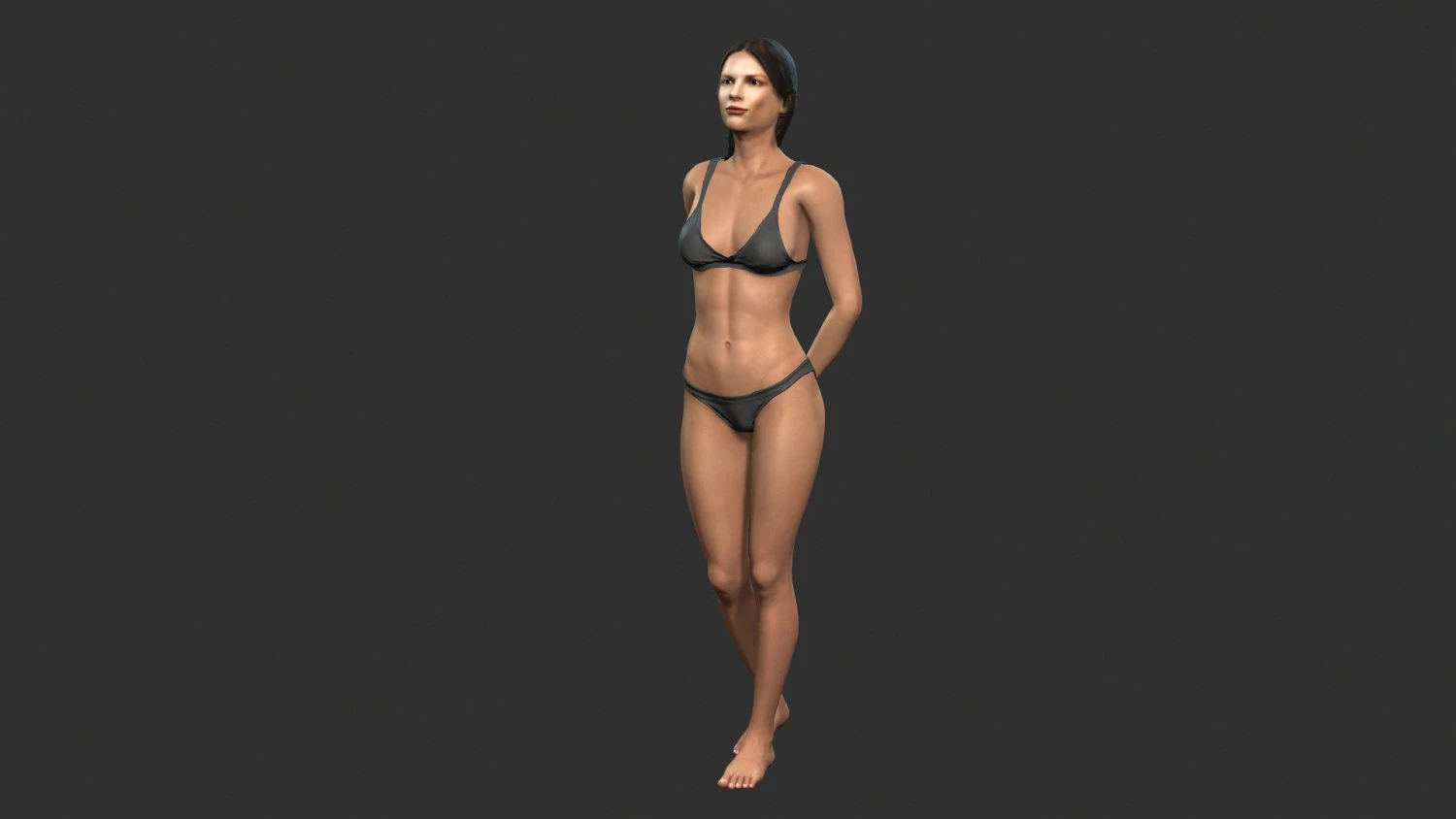 beautiful woman -rigged 3d character 3D Model .c4d .max .obj .3ds .fbx .stl .blend 
