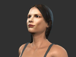 beautiful woman -rigged 3d character 3D Model