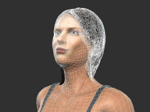 beautiful woman -rigged 3d character 3D Model