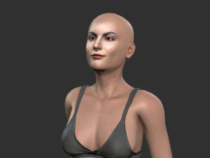 beautiful woman -rigged 3d character Modelo 3D