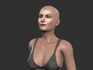 beautiful woman -rigged 3d character 3D Model