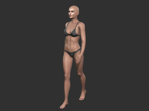 beautiful woman -rigged 3d character Modelo 3D