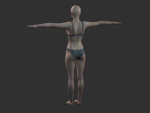 beautiful woman -rigged 3d character 3D Model