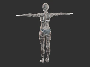 beautiful woman -rigged 3d character 3D Model