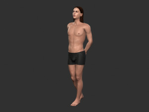 beautiful man -rigged 3d character 3D 모델