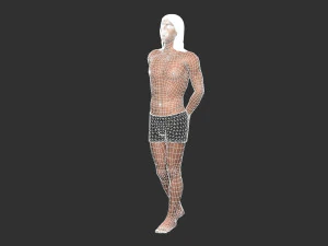 beautiful man -rigged 3d character 3D Model