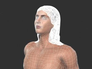 beautiful man -rigged 3d character Model 3D