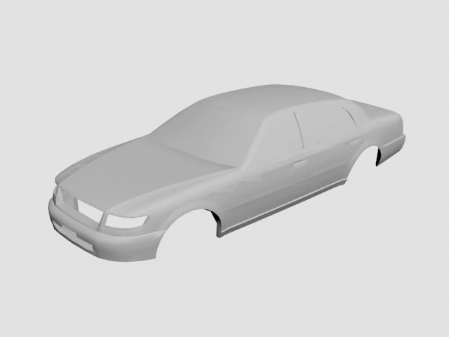 car concept body 3D Model .c4d .max .obj .3ds .fbx .stl .blend 