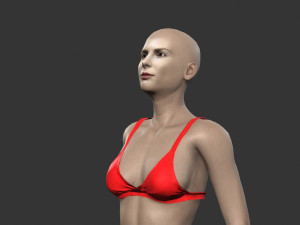 beautiful woman -rigged 3d character 3D 模型