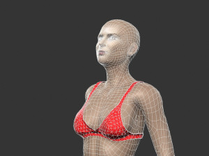 beautiful woman -rigged 3d character 3D 模型
