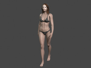 beautiful woman -rigged 3d character 3D 模型