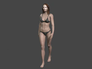 beautiful woman -rigged 3d character 3D Model