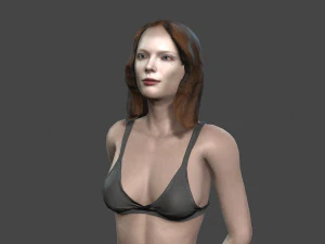 beautiful woman -rigged 3d character 3D Model