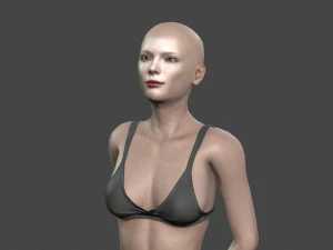 beautiful woman -rigged 3d character 3D Model