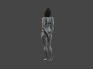 beautiful woman -rigged 3d character 3D 模型