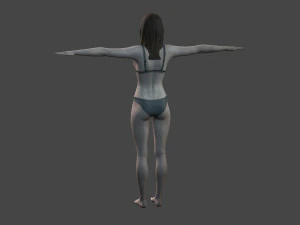 beautiful woman -rigged 3d character 3D Model