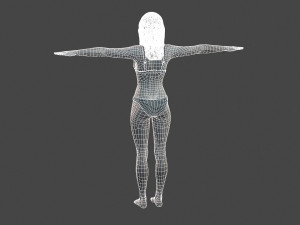 beautiful woman -rigged 3d character 3D 模型