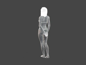 beautiful woman -rigged 3d character 3D Model
