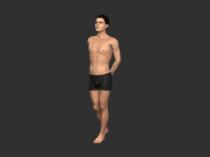 beautiful man -rigged 3d character 3D 모델