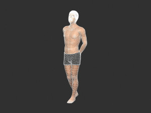 beautiful man -rigged 3d character 3D Модель