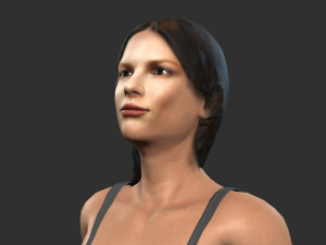 beautiful woman -rigged 3d character 3D 모델