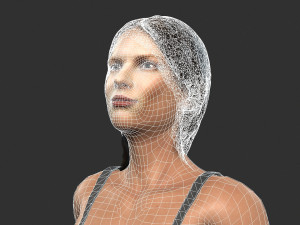 beautiful woman -rigged 3d character 3D 모델