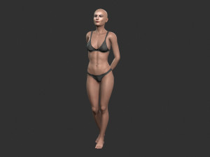 beautiful woman -rigged 3d character 3D 모델