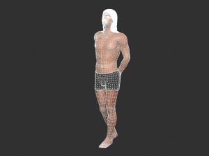 beautiful man -rigged 3d character 3D Модель