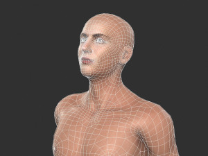 beautiful man -rigged 3d character 3D Модель