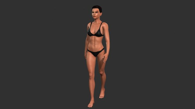 Beautiful Woman -Rigged 3d character Modello 3D .c4d .max .obj .3ds .fbx .stl .blend 