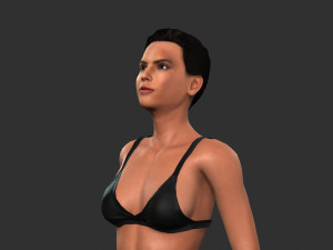 Beautiful Woman -Rigged 3d character Modello 3D
