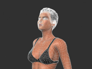 Beautiful Woman -Rigged 3d character Modello 3D