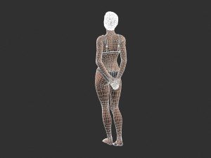 Beautiful Woman -Rigged 3d character Modello 3D