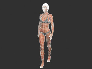 Beautiful Woman -Rigged 3d character Modello 3D
