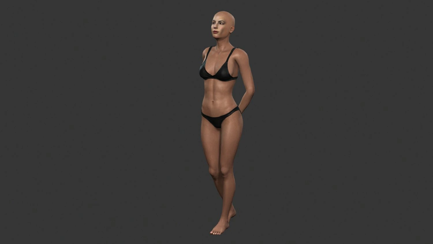 Beautiful Woman -Rigged 3d character 3D Model .c4d .max .obj .3ds .fbx .stl .blend 
